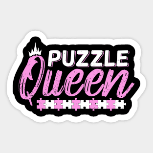 Puzzle Queen Girl Gift Sticker